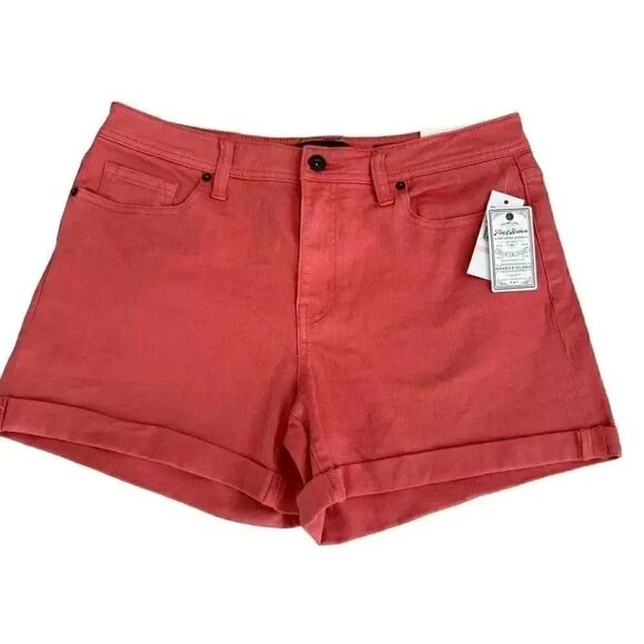 Flag & Anthem Rust Orange Cotton Blend Casual High Rise Sporty Comfy Soft Premiu - Picture 1 of 12